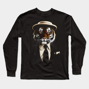 Posh Golfer Tiger - Millionaire Cat Long Sleeve T-Shirt